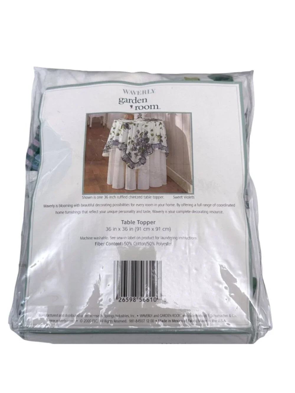 Waverly Garden Room Tablecloth  36